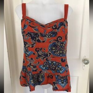 Womens American Eagle Orange Blue Design Medium Gorgeous Beauty Love